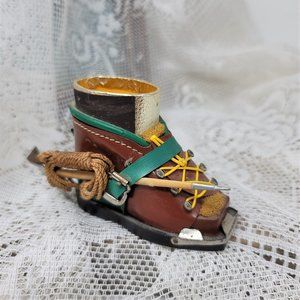 Vintage Germany Souvenir Hiking Boot Toothpick Holder